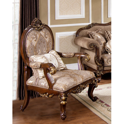 Demetrius Upholstered Living Room Arm Chair 