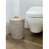 Everard Wicker Manual Lift Waste Basket - 3.25 Gallons