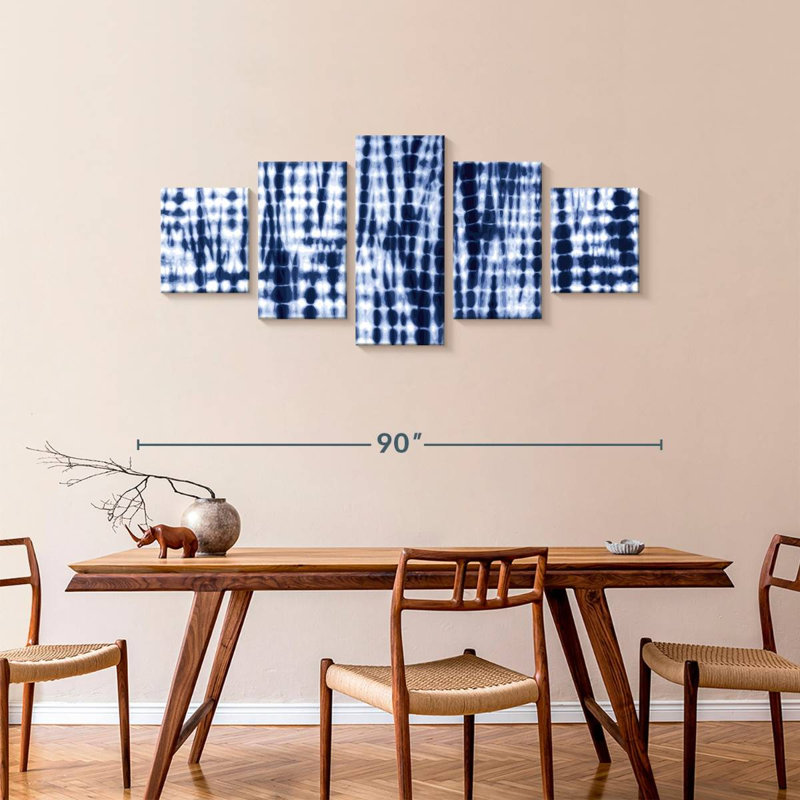 Tie-Dye Gleaves, 36" H x 80" W