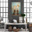 Lamyla " Giraffes Next A Door - 1 Piece Rectangle Graphic Art Print On Wrapped Canvas "-904656034