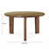 Oani Walnut And Glass Round Dining Table