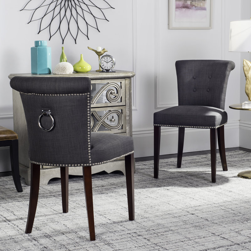Chaise d'appoint Ring, Gris fumé