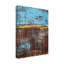« lithosphere blue brown », reproduction de peinture à l’acrylique sur toile tendue-26853645