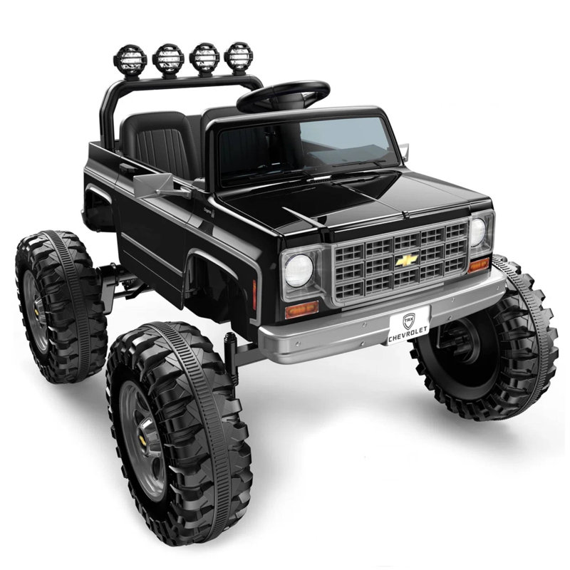 Jouets sous licence à 2 places avec télécommande pour parent, noir Cheyenne 24V, sous licence, noir, Black