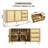 Rattan Sideboard Buffet Cabinet with 2 Doors, 3 Drawers, and Storage for Living, Dining, or Kitchen