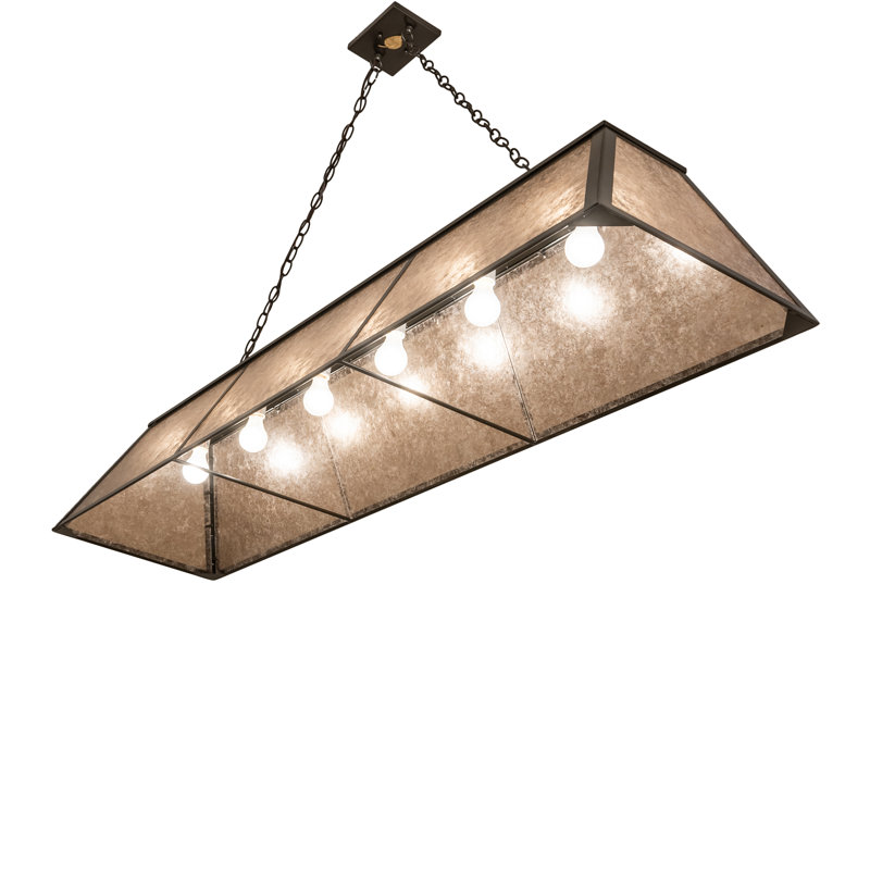 Rustic Lodge 6 - Light Pendant, Brown, 47" H x 70" W x 17" D