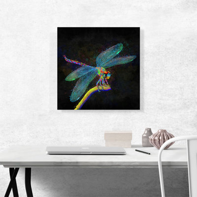 Libellule insecte - impression sur toile tendue