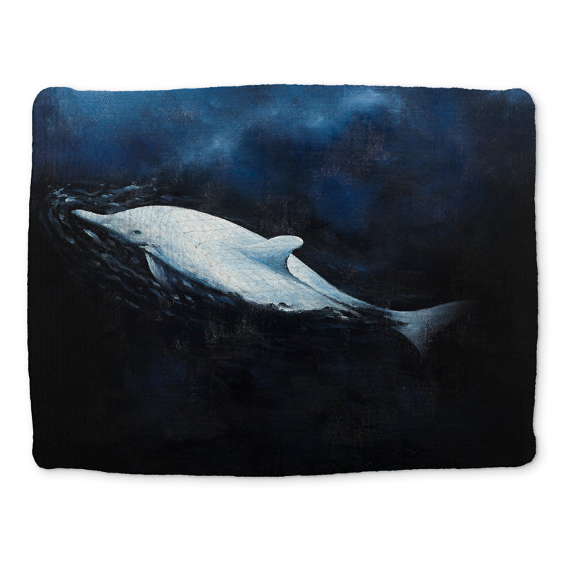 Swimming Dolphin Blue Aquatic Braided Polyester Placemat