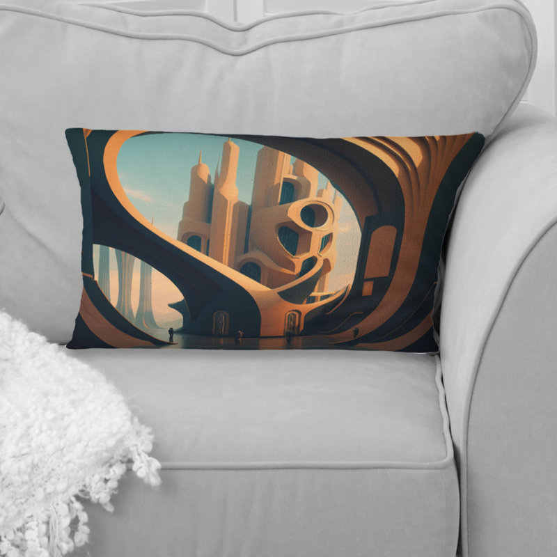 Coussin Futuristic Architectural Building V - Monuments