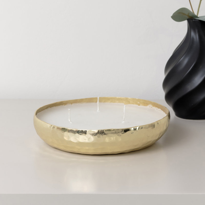 Unscented Jar Candle with Metal Holder