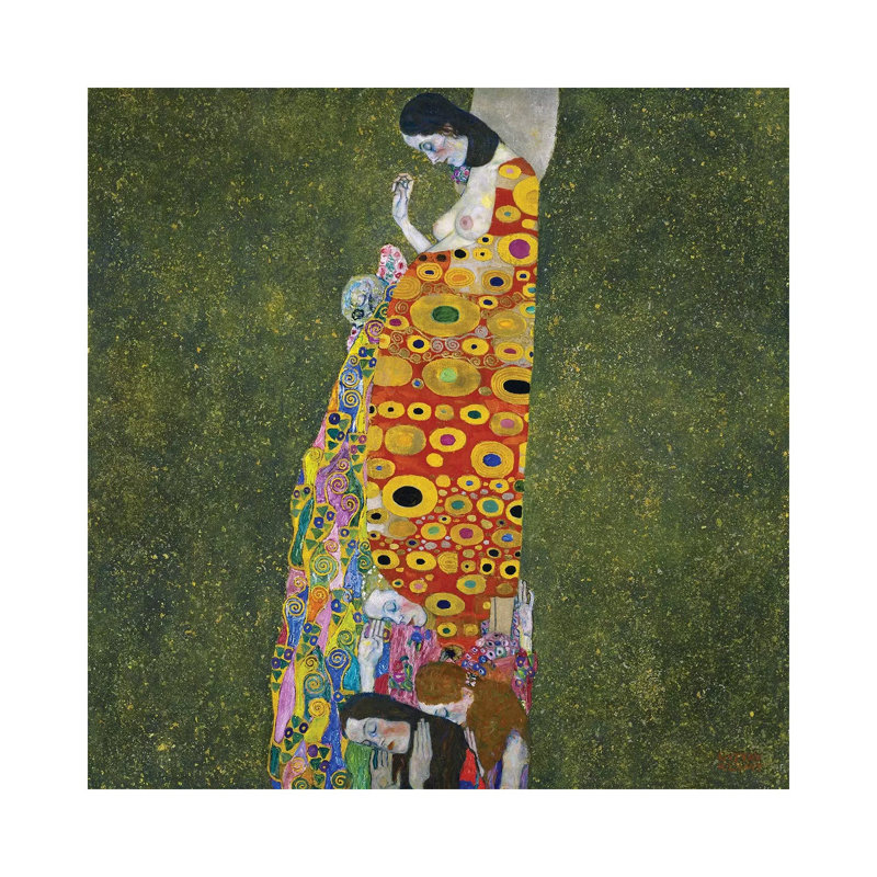 Klimt: Hope, II by Gustav Klimt - Wrapped Canvas Print, 66.04 cm H x 66.04 cm W x 3.175 cm D