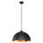 Modern Glossy Black Dome Chandelier