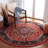 Manado Oriental Red/Blue Area Rug-1937292435