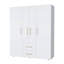 Armoire blanche 2 portes tout-en-un