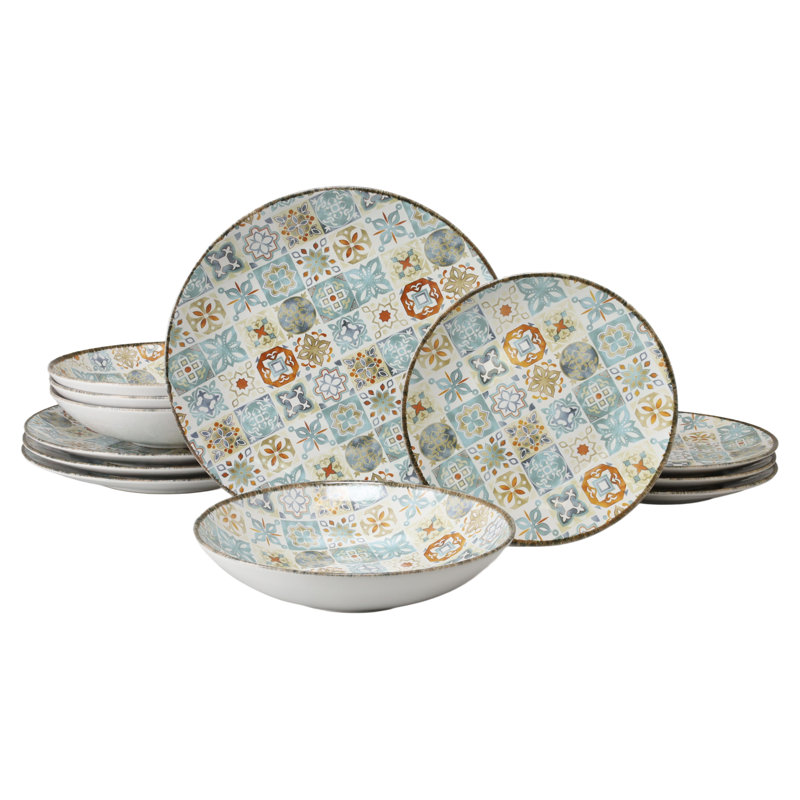 Mosaic Stoneware Dinnerware Set Piece