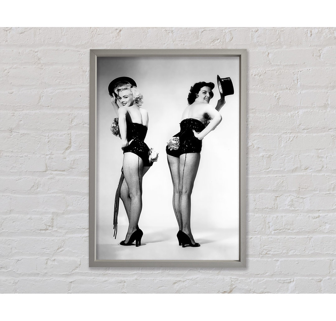 Marilyn Monroe Gentlemen Prefer Blonds - Einzelbildrahmen Kunstdrucke auf Leinwand