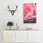 Petals Of A Pink Rose In Abstract - Wrapped Canvas Painting-55366589