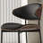 Black Solid back side Chair(Set of 2)