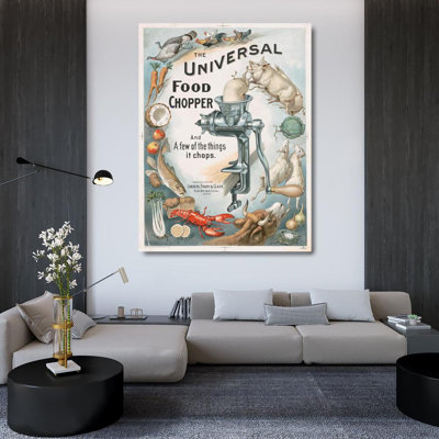 "The Universal Food Chopper and a Few of the Things It Chops" by  Forbes Co. - Gallery Wrap Canvas Wall Art