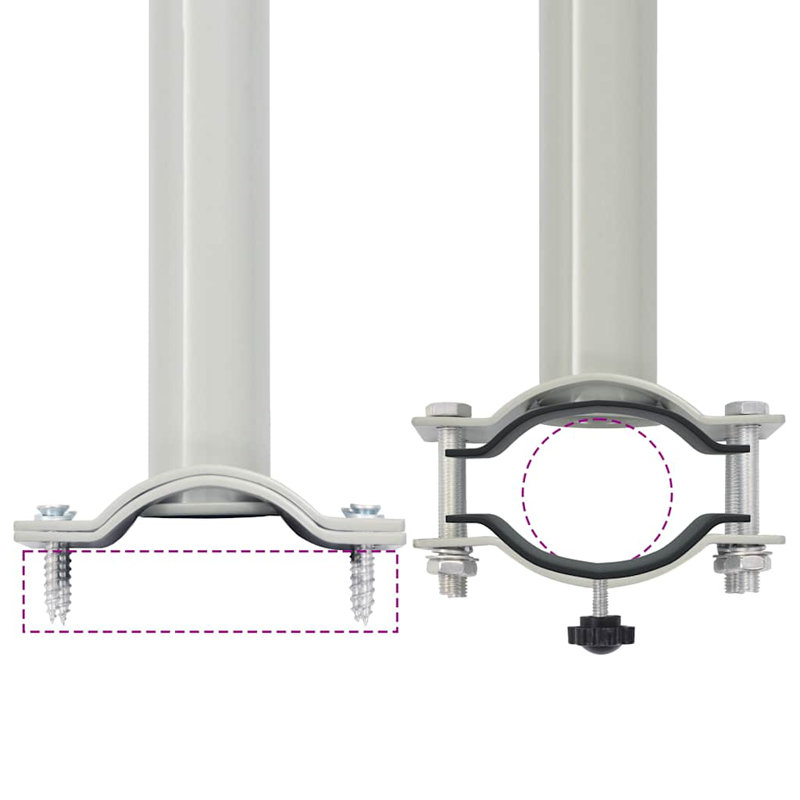 VidaXL Retractable, 55.1'' H x 118.1'' W, Gray