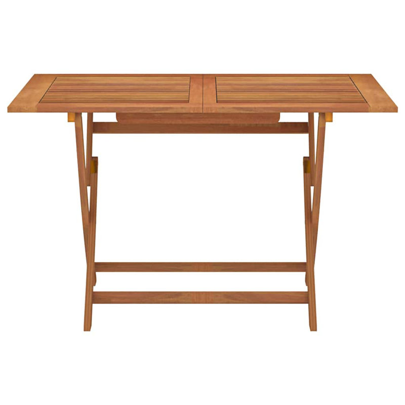 Rectangular Eucalyptus Folding Outdoor Dining Table , 120cm cm W 70cm cm D
