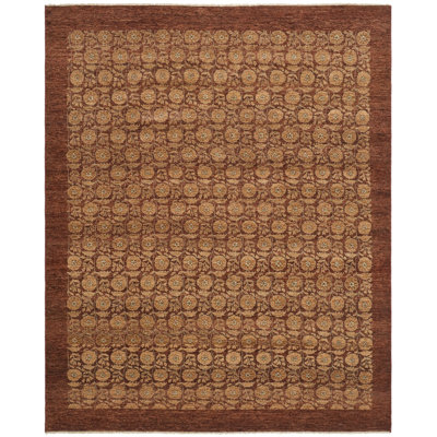 Gol Hand-Knotted Red Area Rug