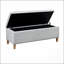 Banc de rangement rectangulaire à fermeture douce