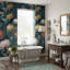 Papier peint floral, décoration murale classique rétro