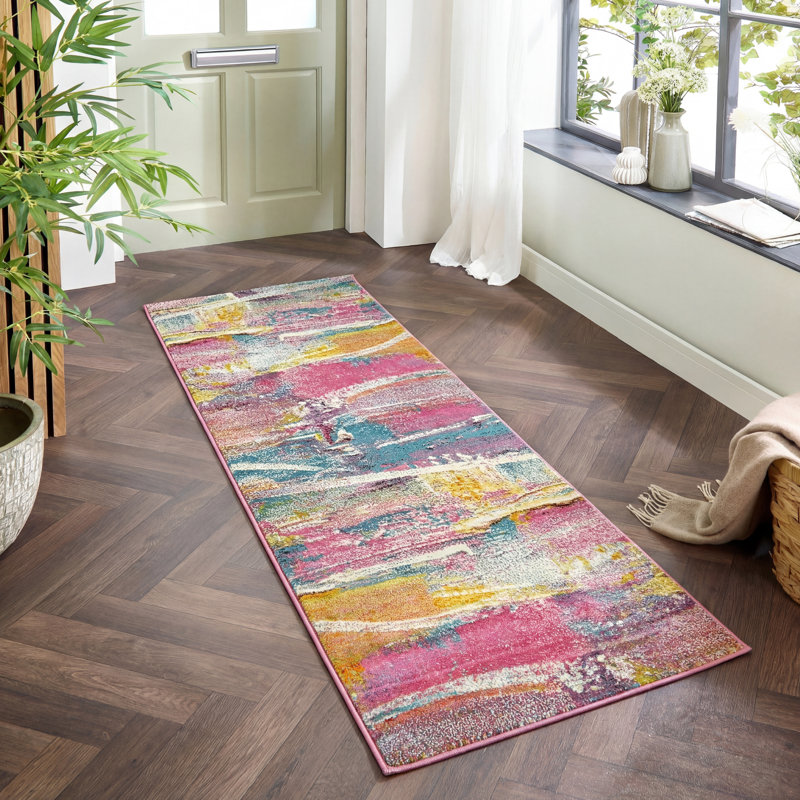 Abstract Area Rug, Runner 80 x 240cm