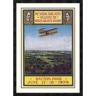 " Dayton, Ohio Welcomes The Wright Brothers " by Wlker Litho