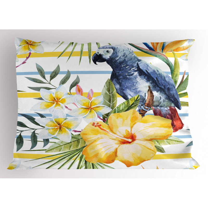 Flowers Polyester Sham Set, Twin