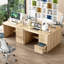 Bureau d'ordinateur 47 po avec tiroirs classeurs et tiroirs de rangement-594811240