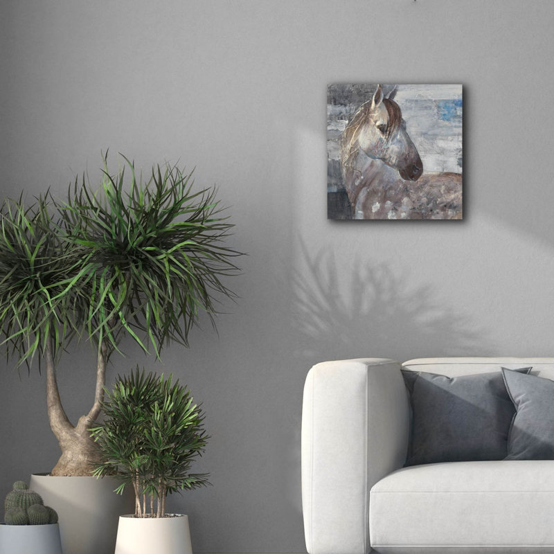 «Appaloosa» par Albena Hristova, art mural sur toile, H 18 po x l 18 po