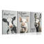 3Pcs Funny Bathroom Animals Wall Art Animals Posters Artwork Modern Farmhouse Bathroom Painting Pictures Wall Decor For Washroom Home Decoration Framed