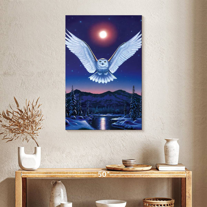 Brampt Moonlit Night Owl, 30" H x 20" W