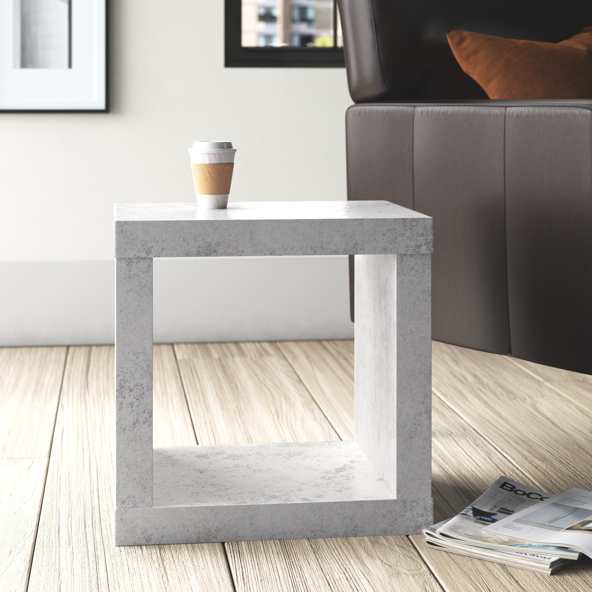 Trent Austin Design San Fernando Cube Side Table with Storage