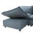 2-Piece Modular Linen Power Reclining Sectional Loveseat Sofa With Zero-Gravity-1007816130
