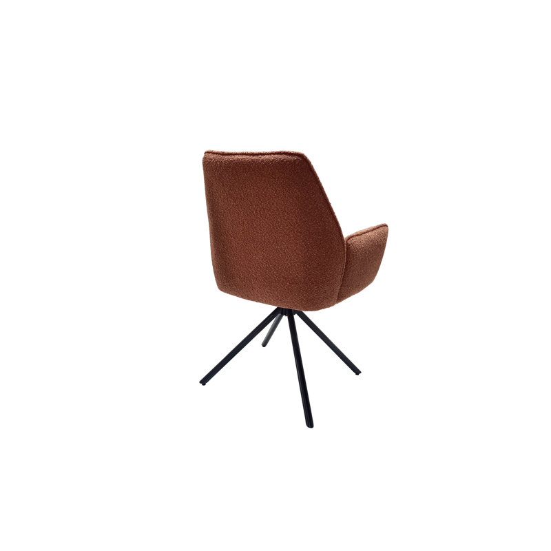 46cm H Upholstered Armchair, Rust