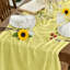 Light Yellow Boho Gauze Wedding Cheesecloth Table Runner 300 cm | Seasonal Summer Bridal Fabric Kitchen Dining Holiday Table Decor for Home Party