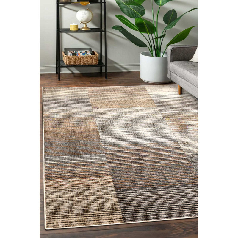 Striped Area Rug, Rectangle 200 x 290 cm
