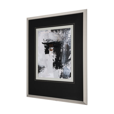 «The Fog II a», reproduction d'art encadrée texturée matte sous verre