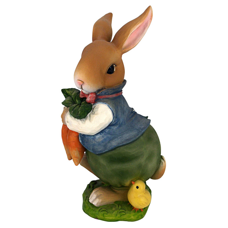 Statue de père lapin Bunny Hop Lane