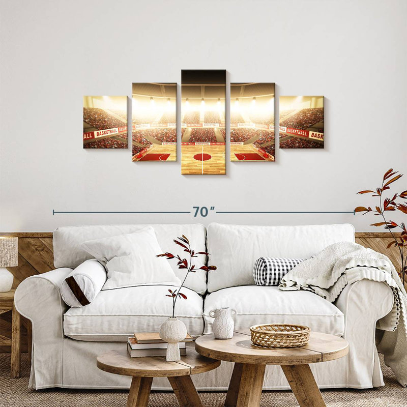  «Basketball Stadium, H 24 po x l 55 po
