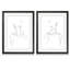 «Everlast Elegance I» par Vincent Van Gogh - ensemble de 2 reproductions de dessins encadrés-589367240-589382401-589382463