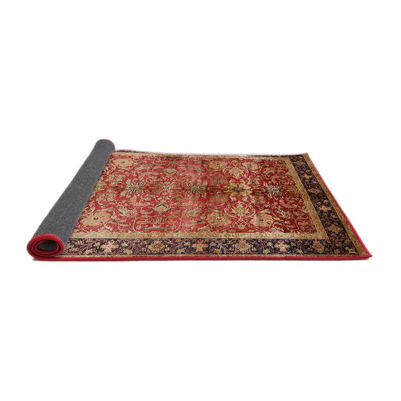 Tapis oriental brun / rouge Rawald, Rond 8 pi