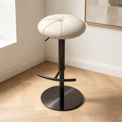 Chaise d'appoint cristal-crème noire (ensemble de 2)