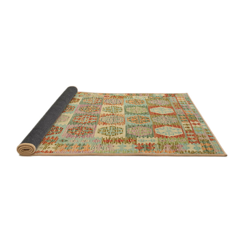 Tapis orange / vert mer Frandsen, Rond 5 pi