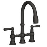 Jacobean Pull Down Kitchen Bridge Faucet