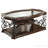 2-Shelf Glass Top Coffee Table