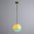 Mid Century Modern Rainbow Gradient Glass Globe Pendant Light